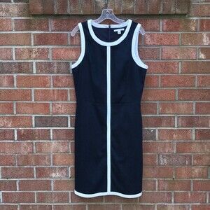 Banana Republic Sleeveless Nautical Sheath Dress sz 12